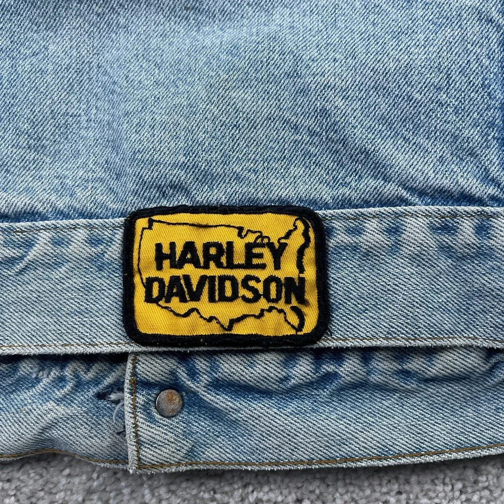 Vintage Levis Denim Jacket Mens 40R Blue Trucker Biker‎ Harley Made in USA 70506